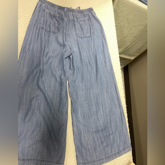 Splendid Indigo Chambray Wide-Leg Pants - Picture 6 of 6